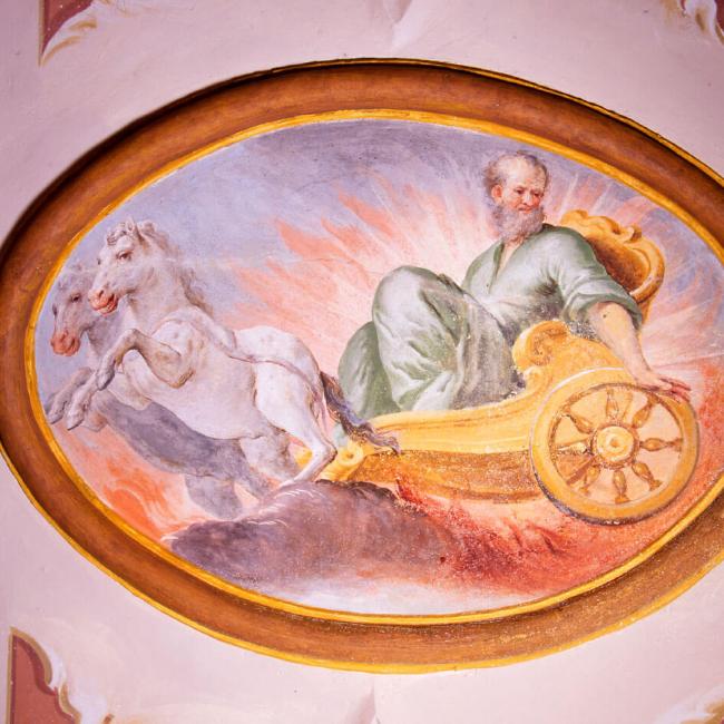 La Contrada dei Monti - I dipinti